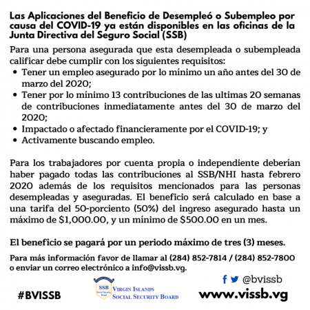 Espanol - SSB Press Release - June 3rd, 2020